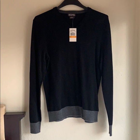 NWT | Michael Kors Men’s V Neck Sweater - Picture 2 of 6